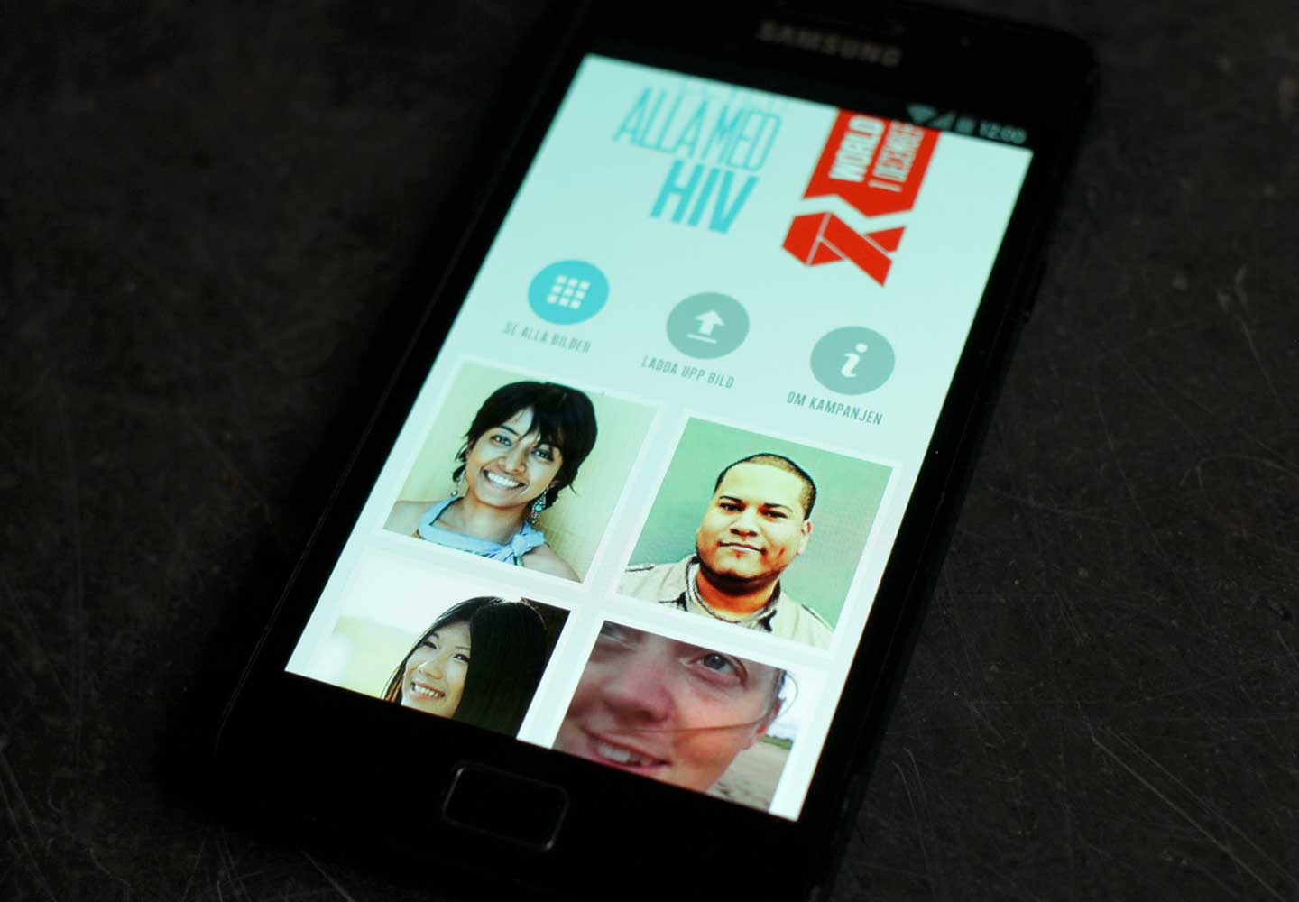 Bild från projektet Vi lever alla med HIV