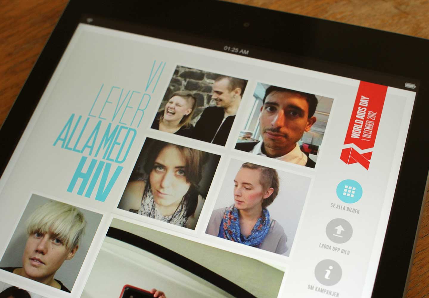 Bild från projektet Vi lever alla med HIV